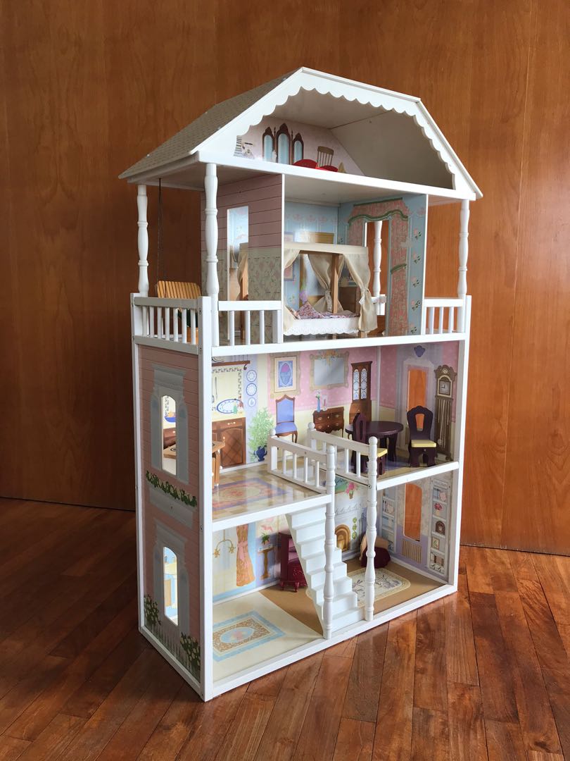 classic wooden dollhouse
