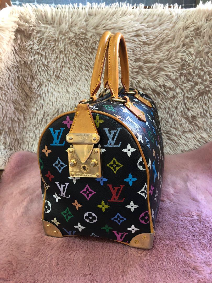 ✓LV Louis Vuitton Black Multi color Speedy 30 Doctors Bag, Luxury, Bags &  Wallets on Carousell