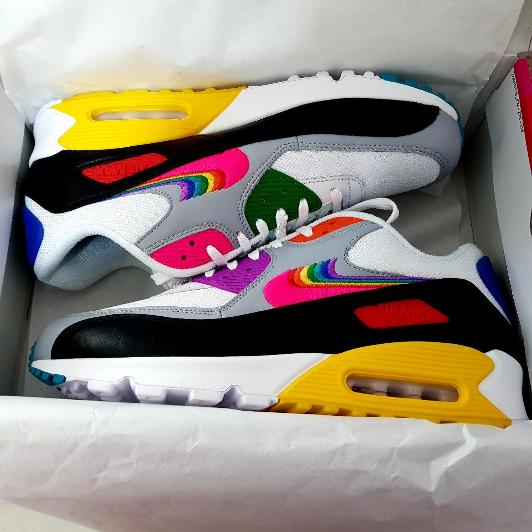 nike air max 90 betrue rainbow swoosh