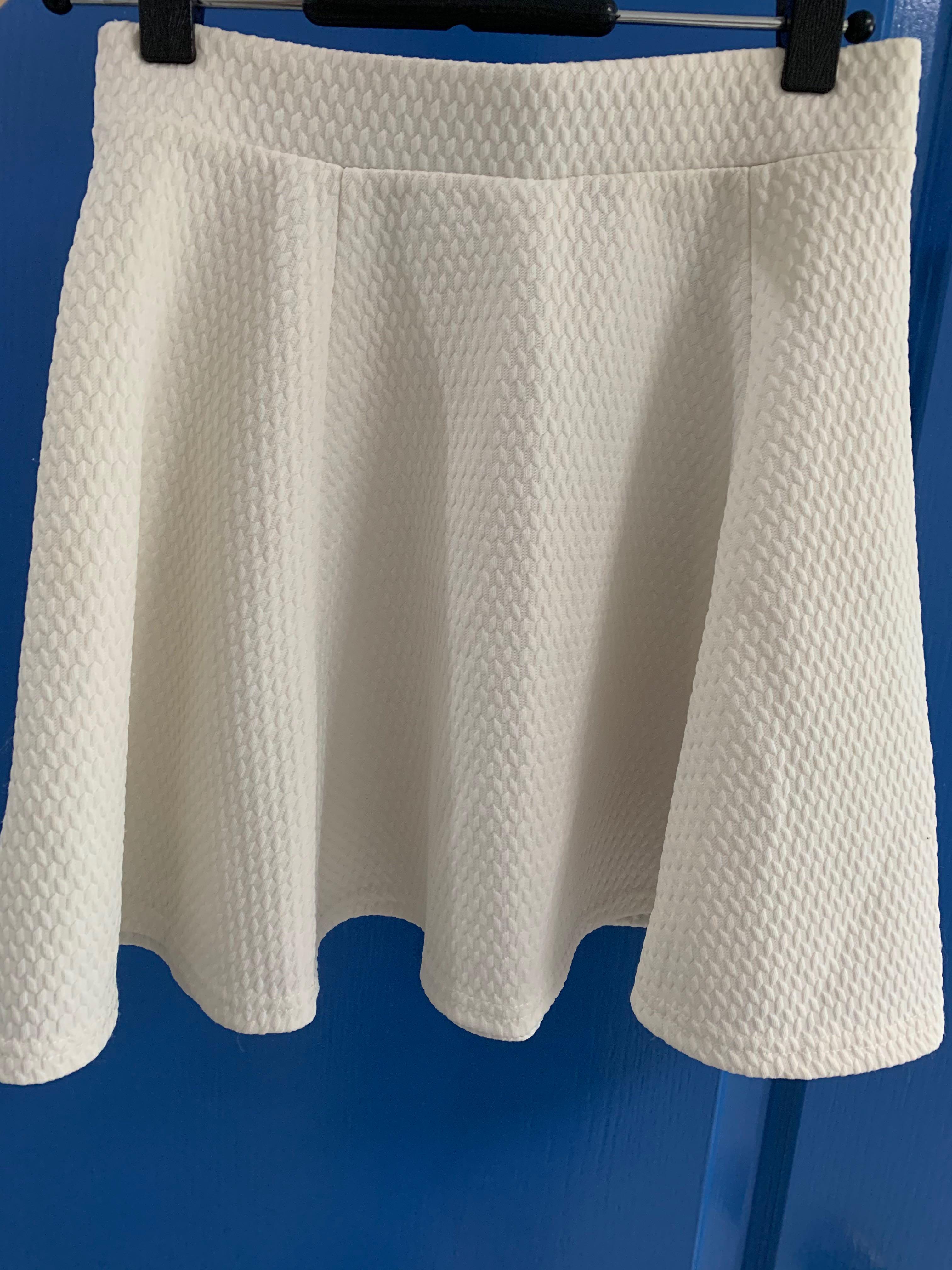 White skater hotsell skirt h&m