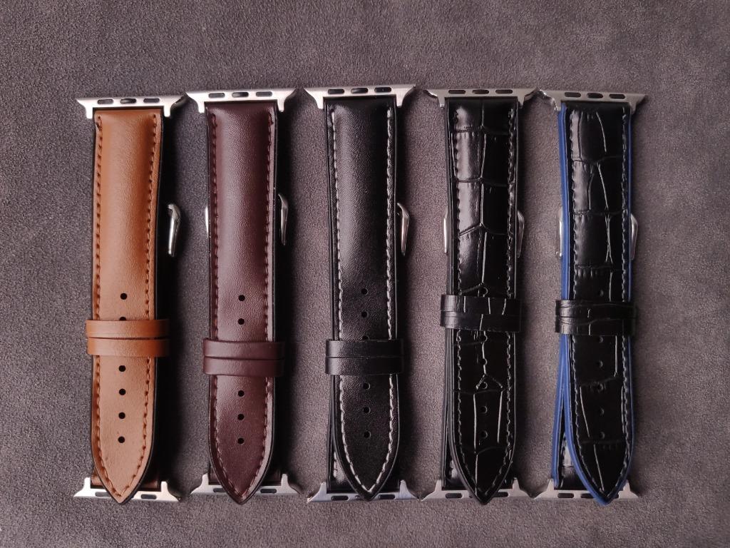 Genuine leather deals apple watch strap