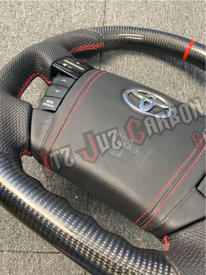 (Ready stock) Toyota Mark X Carbon fibre steering wheel, Car