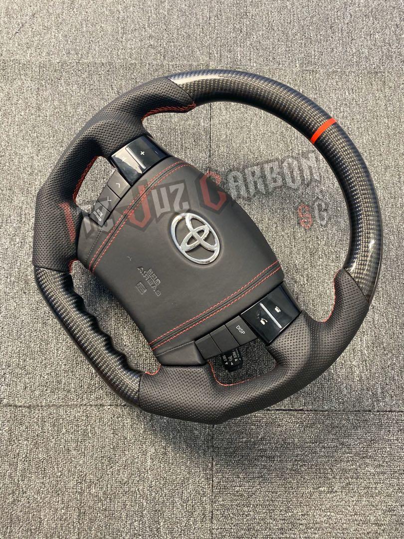 (Ready stock) Toyota Mark X Carbon fibre steering wheel, Car