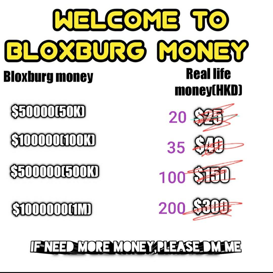Roblox Welcome To Bloxburg Money Sale Toys Games Board Games