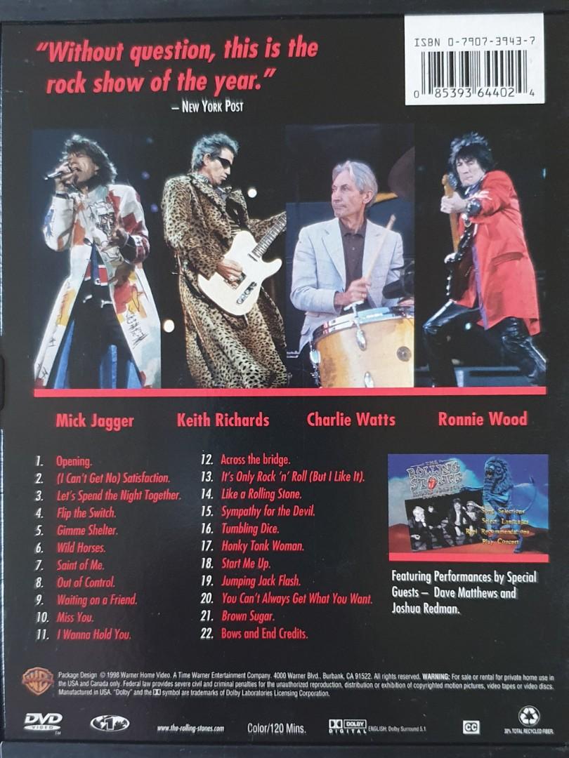 Rolling stones in concert DVD, Music & Media, CDs, DVDs & Other Media
