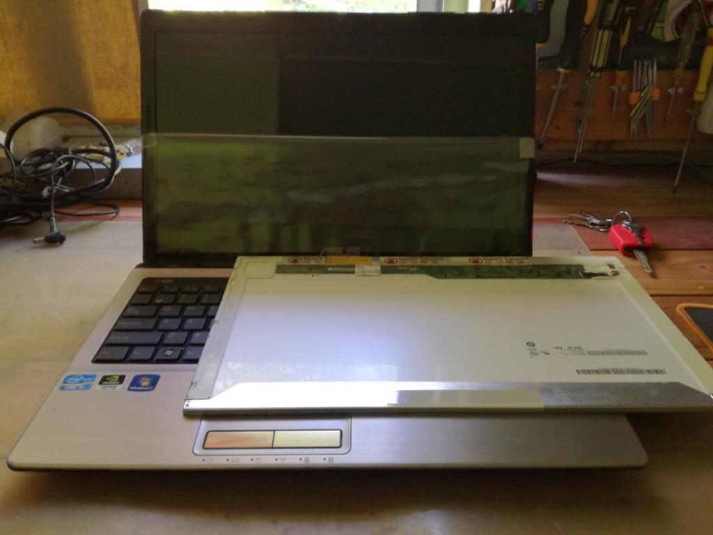Screen Crack Screen Replacement Asus A53s Repair Baiki Format Upgrade Macbook Air Pro Imac Pc Laptop Screen Led Lcd Retina Adapter Ssd M 2 No Power Display Services Electronics