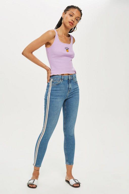 Topshop striped jeans best sale