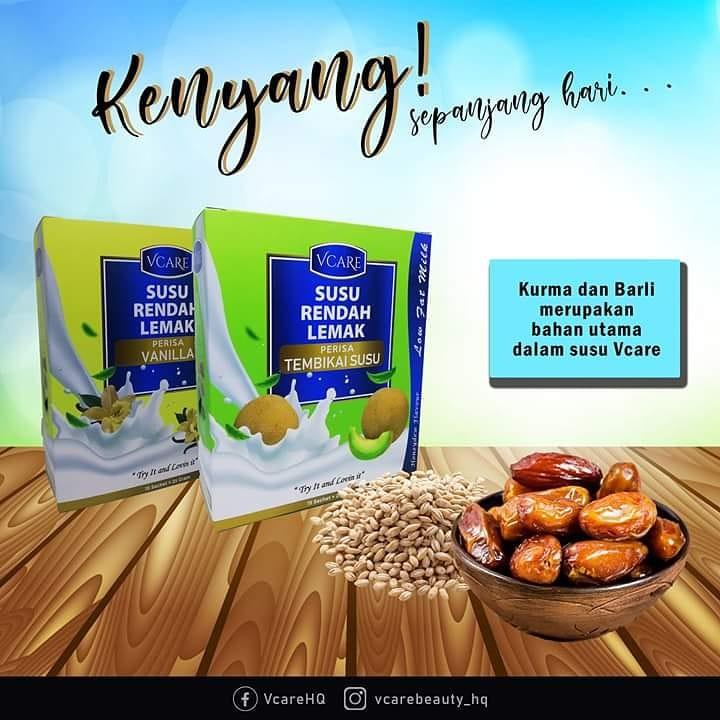 Vcare Low Fat Milk Honeydew Vanilla Health Beauty Skin Bath Body On Carousell