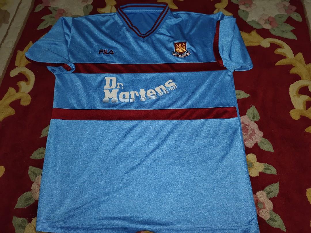 Vintage Fila Dr Martens West Ham Jersey Rare Men S Fashion Clothes Tops On Carousell
