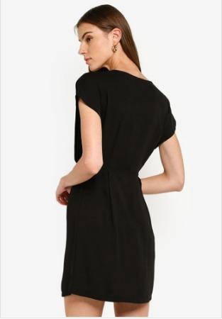 Casual Zalora Basic Dress Zalora Semi Casual Black Dress, Women's Fashion,  Muslimah Fashion