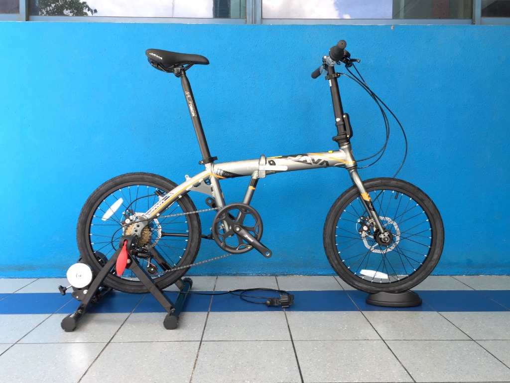 Foldable bike trainer store