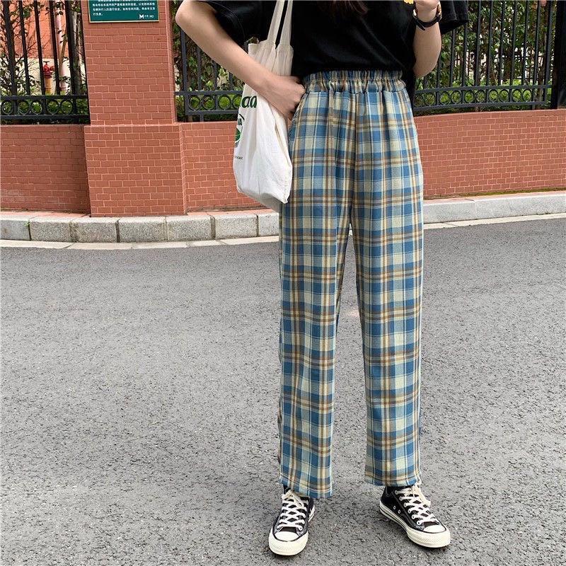 Checkered hotsell baggy trousers