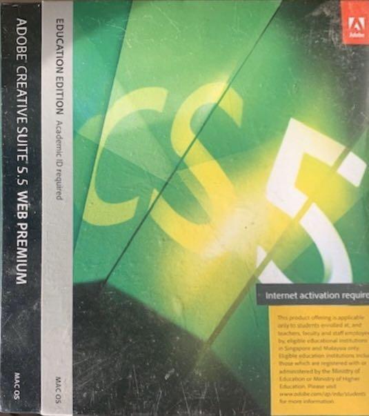 全新Adobe CS5.5 Web Premium Education Edition English for Mac, 電腦＆科技,  商務用科技產品- Carousell