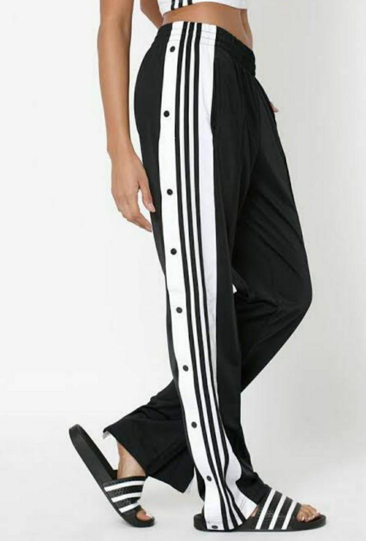 Adidas Side button track pants Womens Fashion Bottoms Other Bottoms on  Carousell