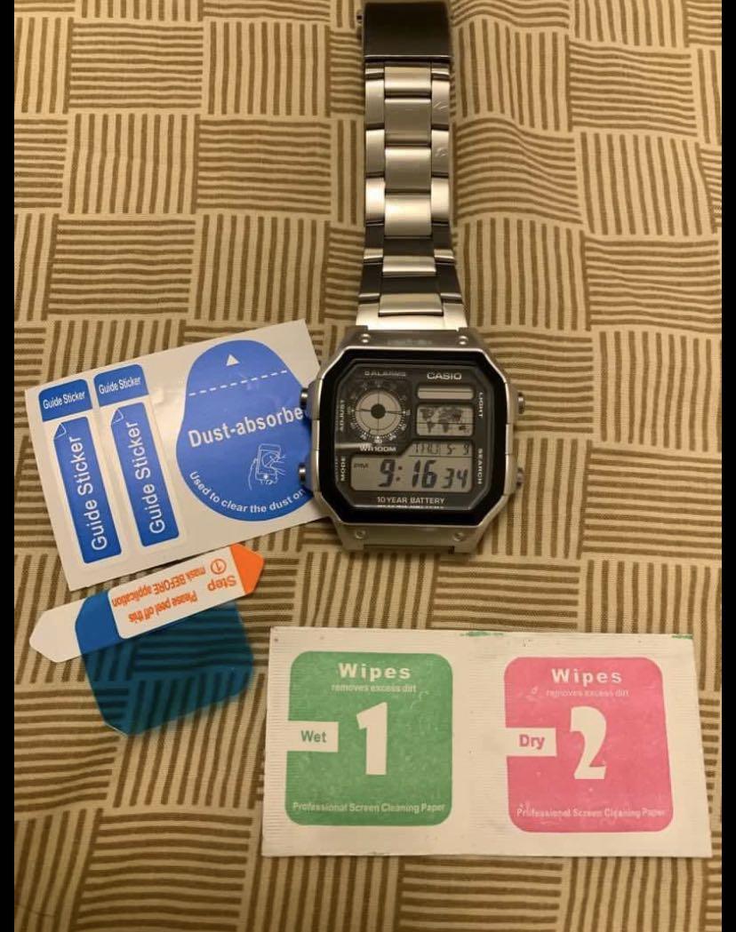 Casio watch glass protector sales