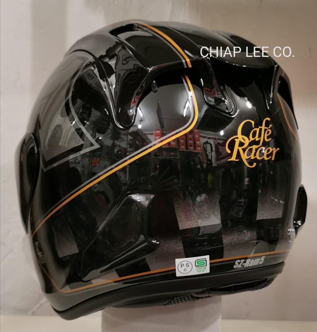Arai Helmet @ clc (Category: Motorcycle Accessories) located in Singapore. Submitted by chiap_lee_co (Listing ID 1003258742, Image 3). Description: ARAI SZ RAM 5 CAFE RACER black MADE IN JAPAN.