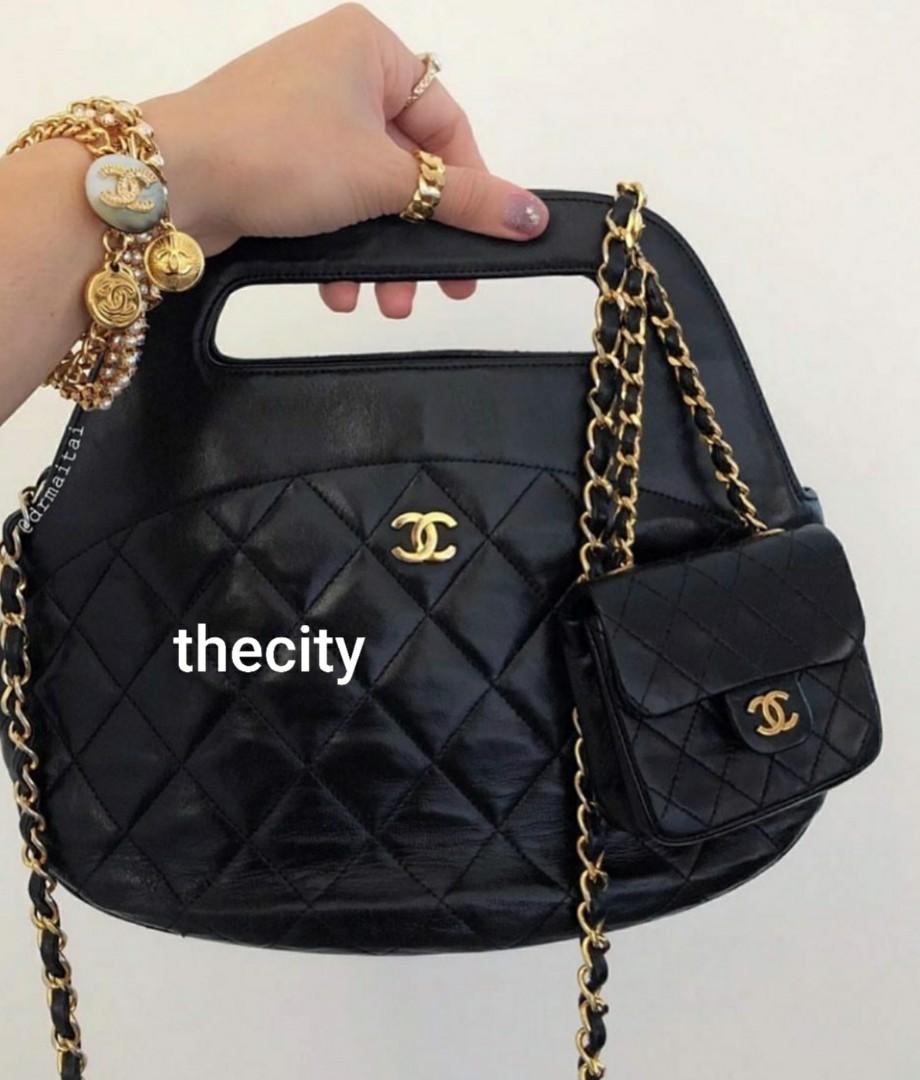 Chanel vintage deals lambskin tote