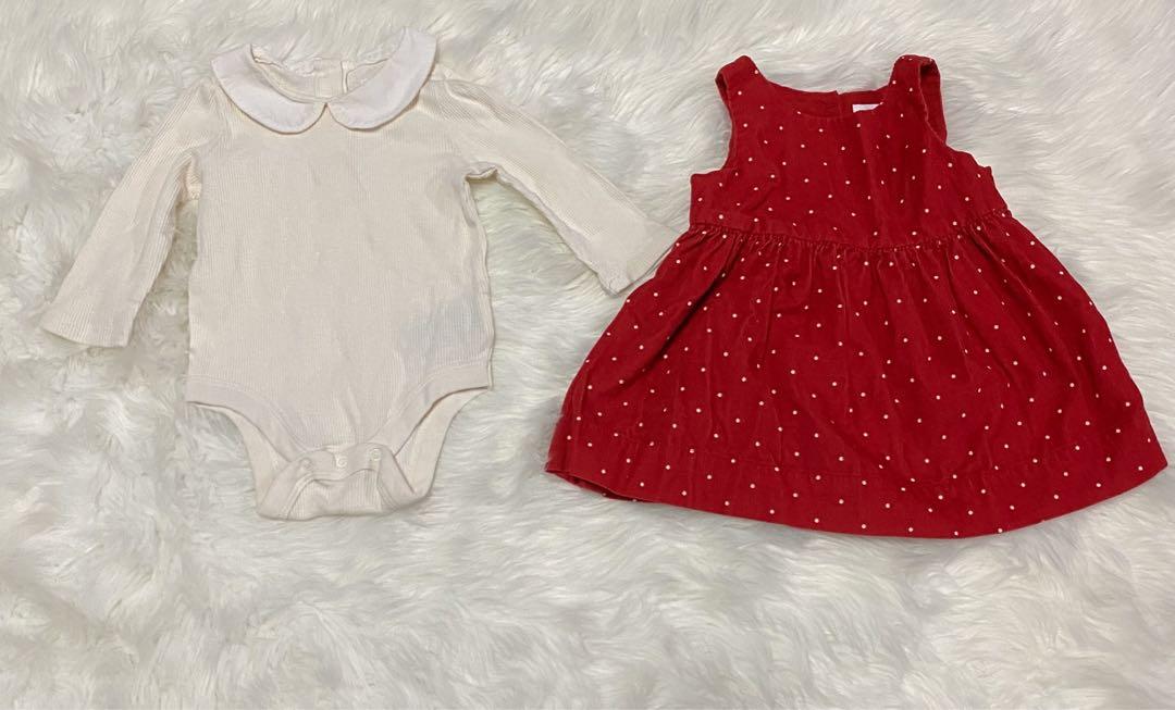 red baby dress