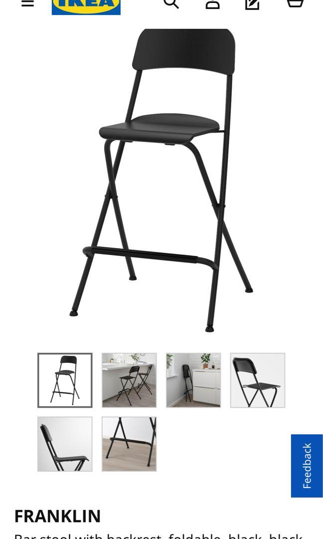 Barely used Ikea Bar stools, Furniture, Tables & Chairs on Carousell