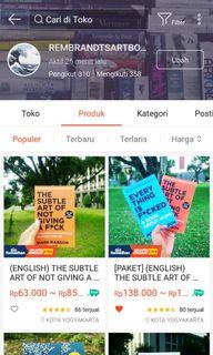 BELI SAJA DI SHOPEE ATAS NAMA REMBRANDTSBOOKART
