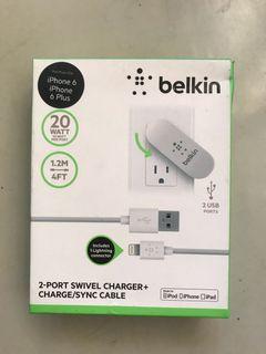 belkin 2-Port Charger+Sync