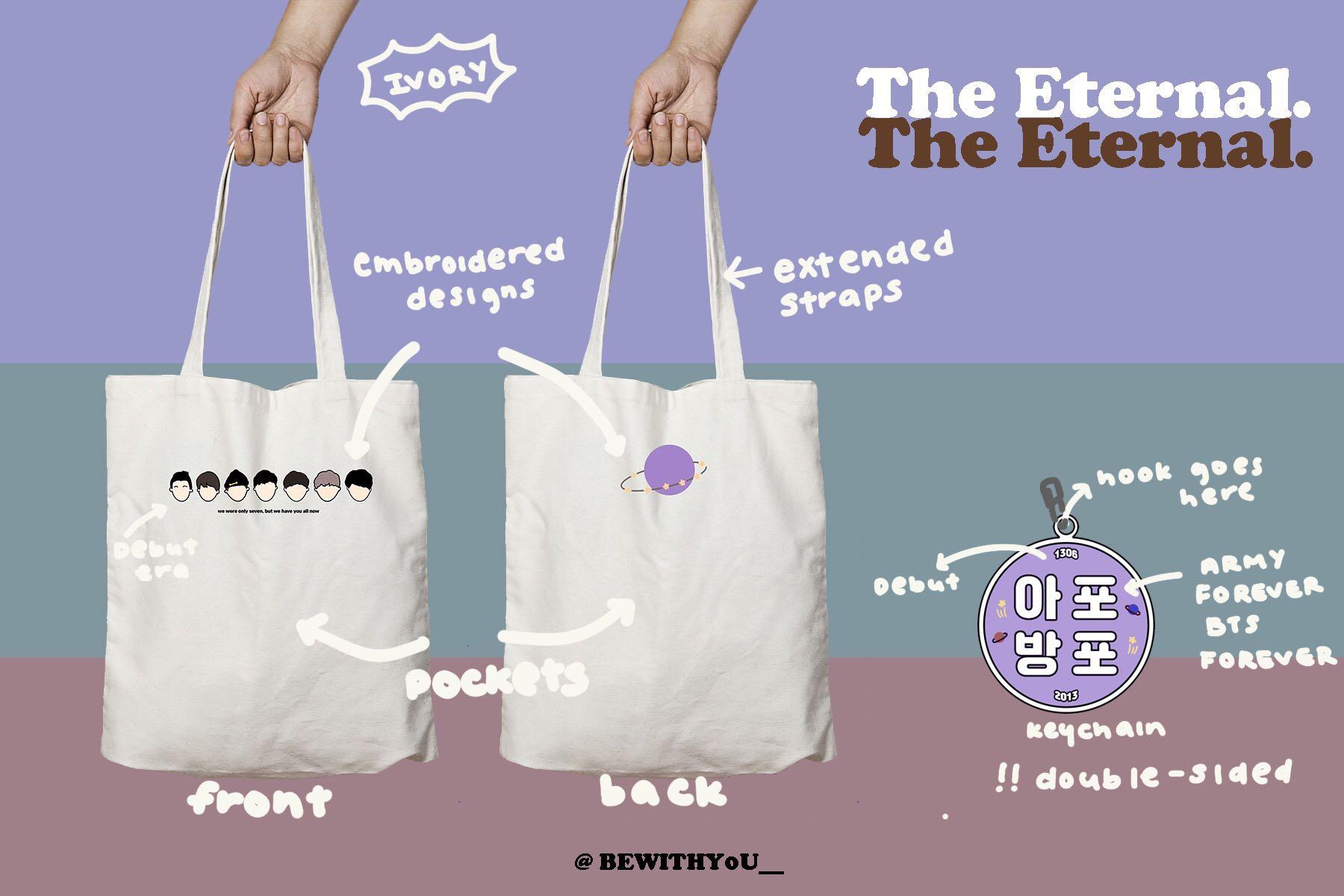 bts the eternal tote bag keychain Hobbies Toys Memorabilia