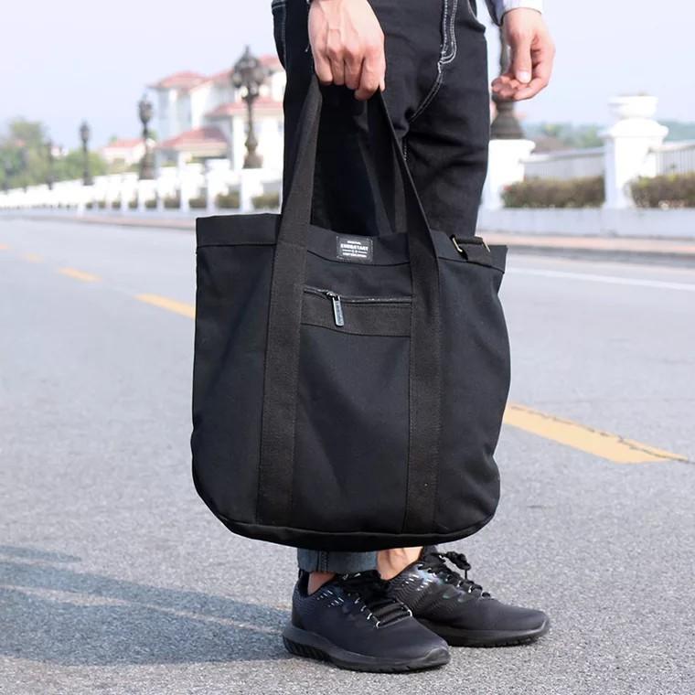 Mens black cheap tote bag