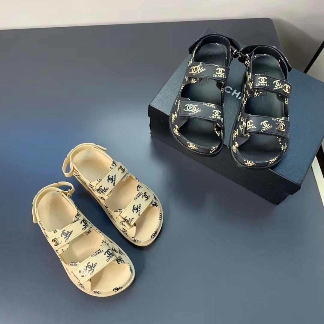 Chanel sandal Women s Fashion Footwear Sandals on Carousell