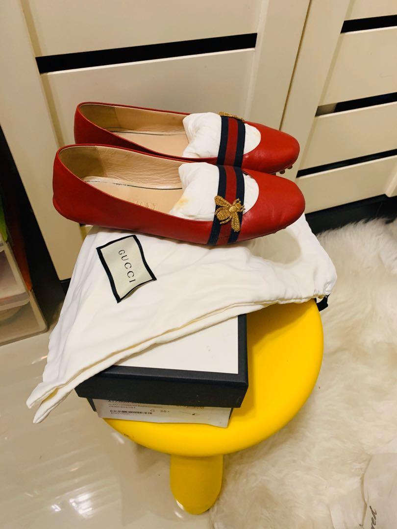 Gucci bayadere bee ballerina flat deals