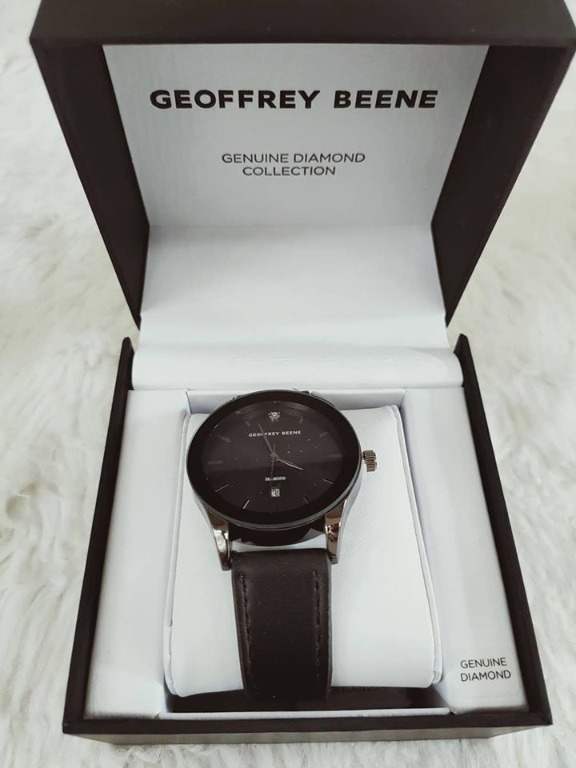 Geoffrey beene black deals diamond watch price