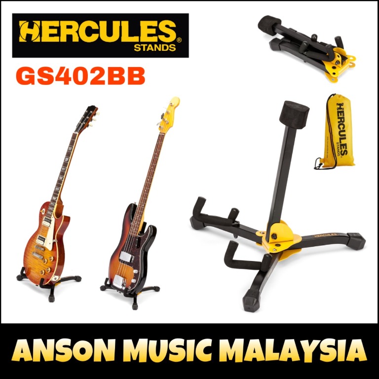 Hercules GS402BB Mini Electric/Bass Guitar Stand, Hobbies & Toys, Music
