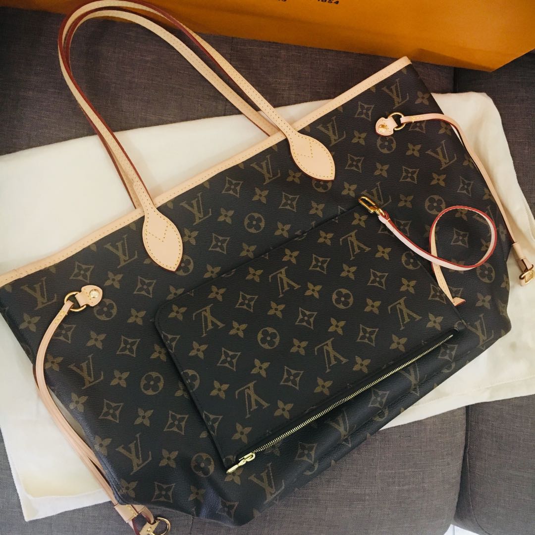 BRAND NEW LOUIS VUITTON NEVERFULL MM MONGRAM SUMMER TRUNK 2018 COLLECTION!,  Luxury, Bags & Wallets on Carousell
