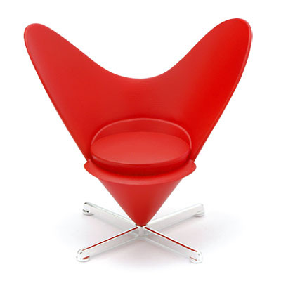 Miniature Designer Chair Series Heart Shaped Cone Chair Verner Panton ARCHITECT INTERIOR DESIGNER Hobbies Toys Stationery Craft Handmade Craft on Carousell