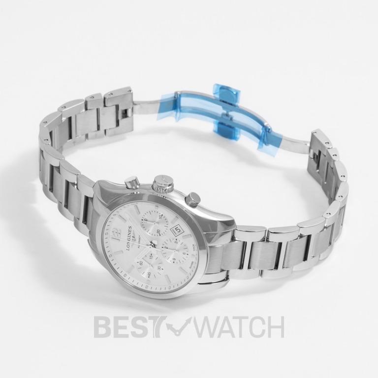 NEW Longines Conquest Classic Chronograph Automatic Silver Dial Men s Watch L27864766 Carousell
