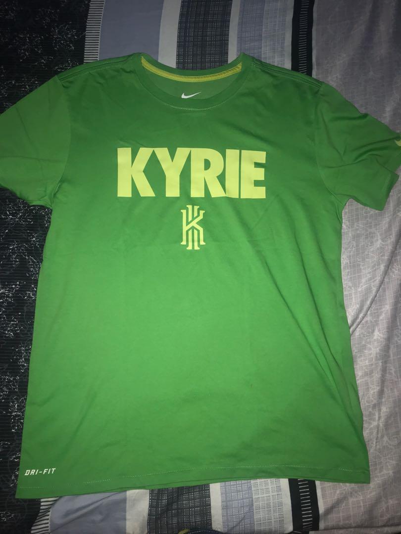 Nike Dri Fit Kyrie Shirt (Category: Tshirts & Polo Shirts ) located in Manila. Submitted by ffinds (Listing ID 1003357825, Image 2). Description: Nike Kyrie Dri Fit Shirt L on Tag but fits S-M 19W 26L LEGIT 8.5/10 condition See last 2 pics for issue Las Pinas Area meetup/ can be shipped.