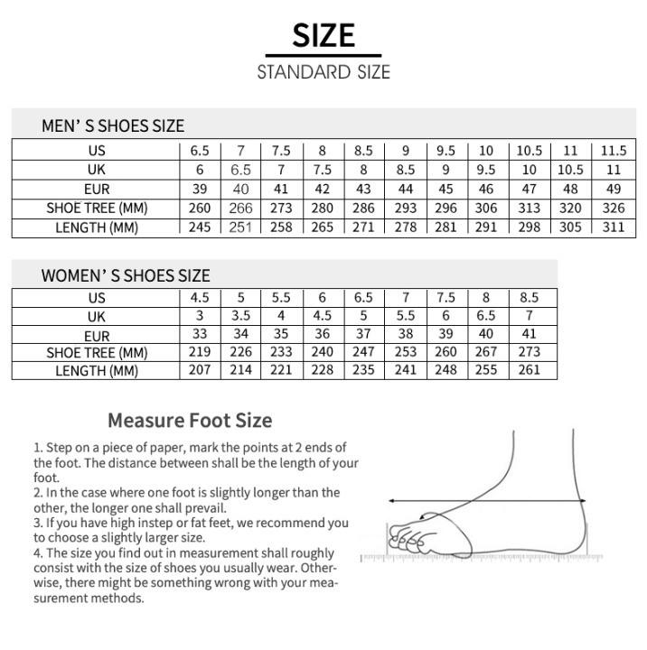 Korean men's shoe size to us store