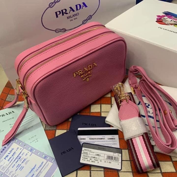 prada camera bag pink, Luxury, Bags 