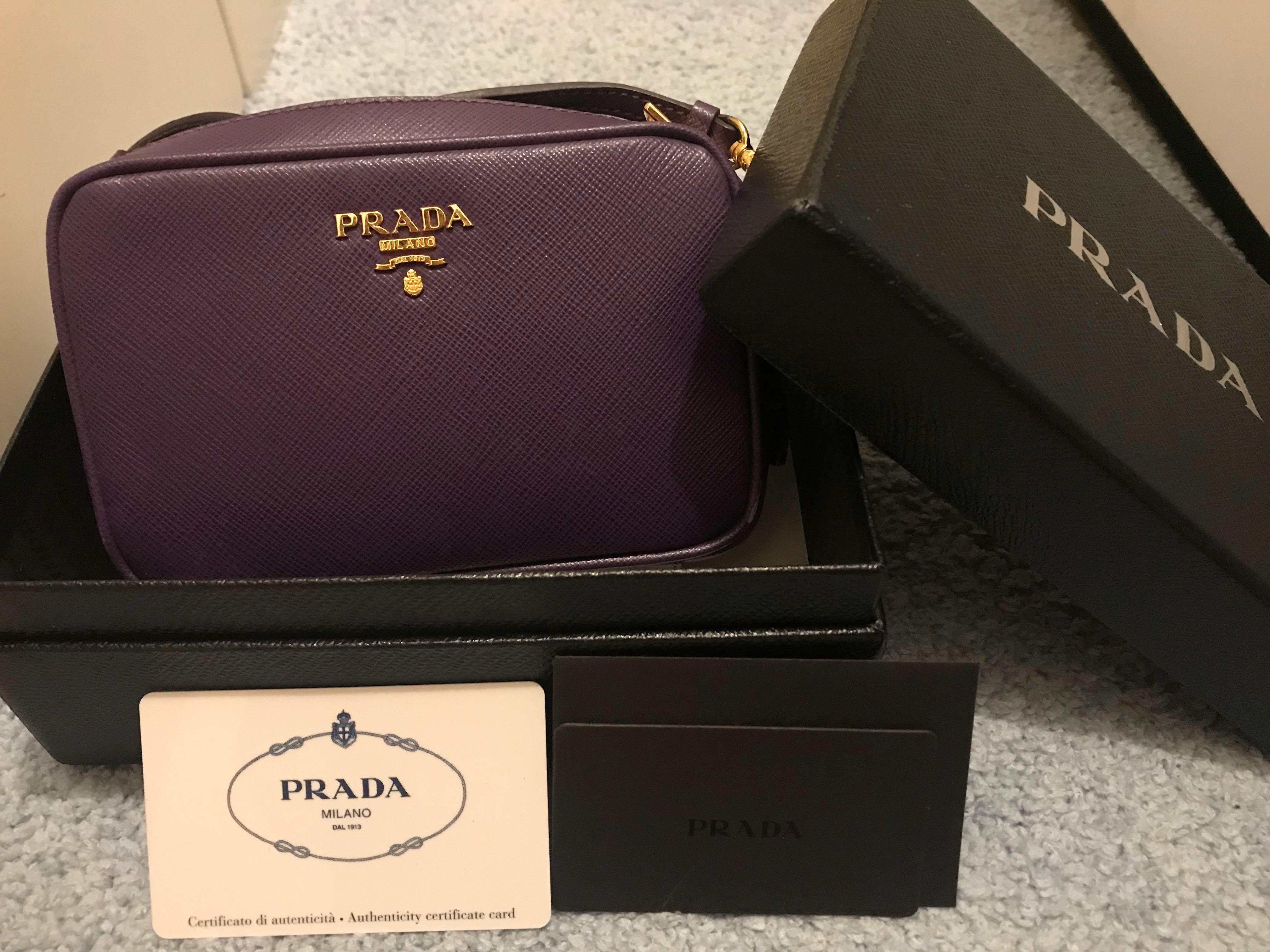prada saffiano camera bag