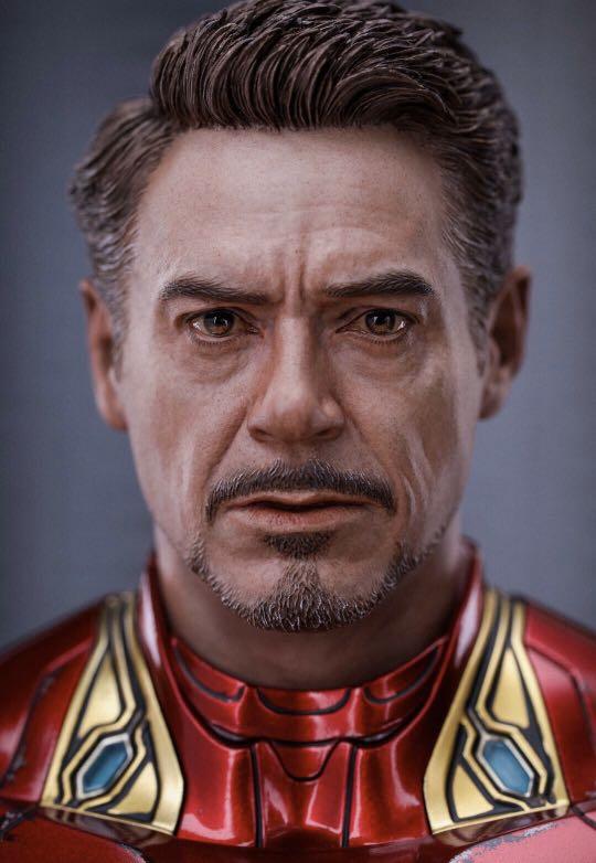 GT Galy Toys Plus 1/6 The Avengers Iron Man Tony Stark Head Sculpt Model Toys