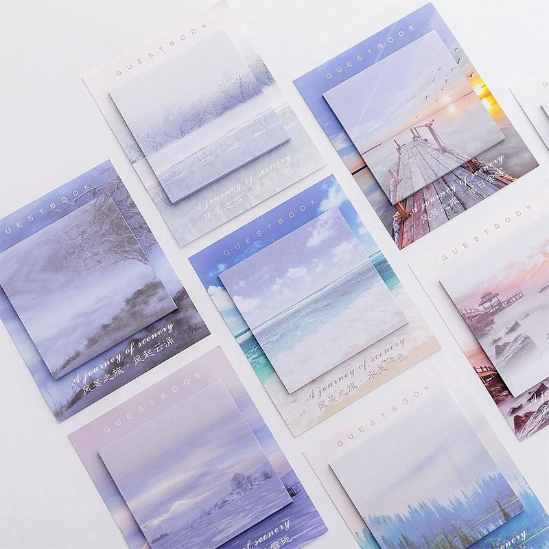 [PREORDER] Postit Sticky Notes Scenery Sceneries Aesthetic Design