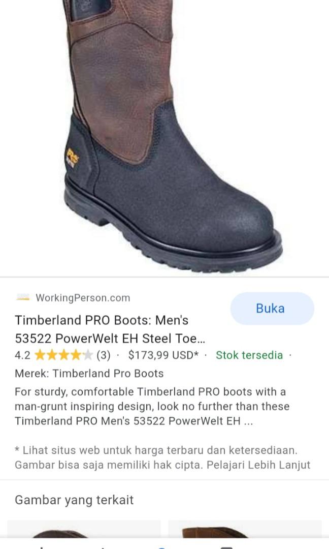Sepatu boots Timberland pro series original size 41.5 ( fit 41-42 ), Fesyen  Pria, Sepatu , Sepatu Boot di Carousell