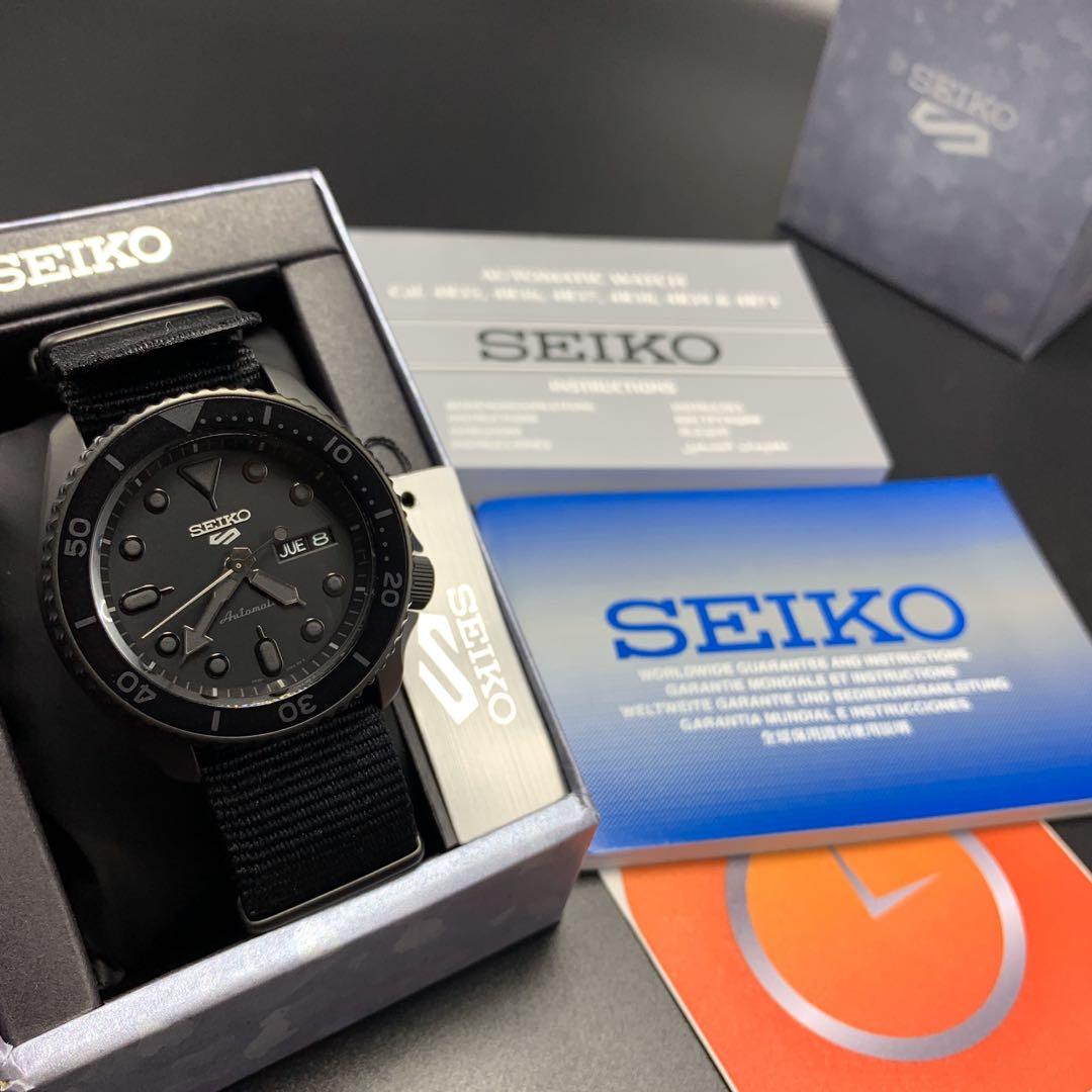 Seiko 5 Sports Black Stealth Srpd79k1 Men S Fashion Watches On Carousell