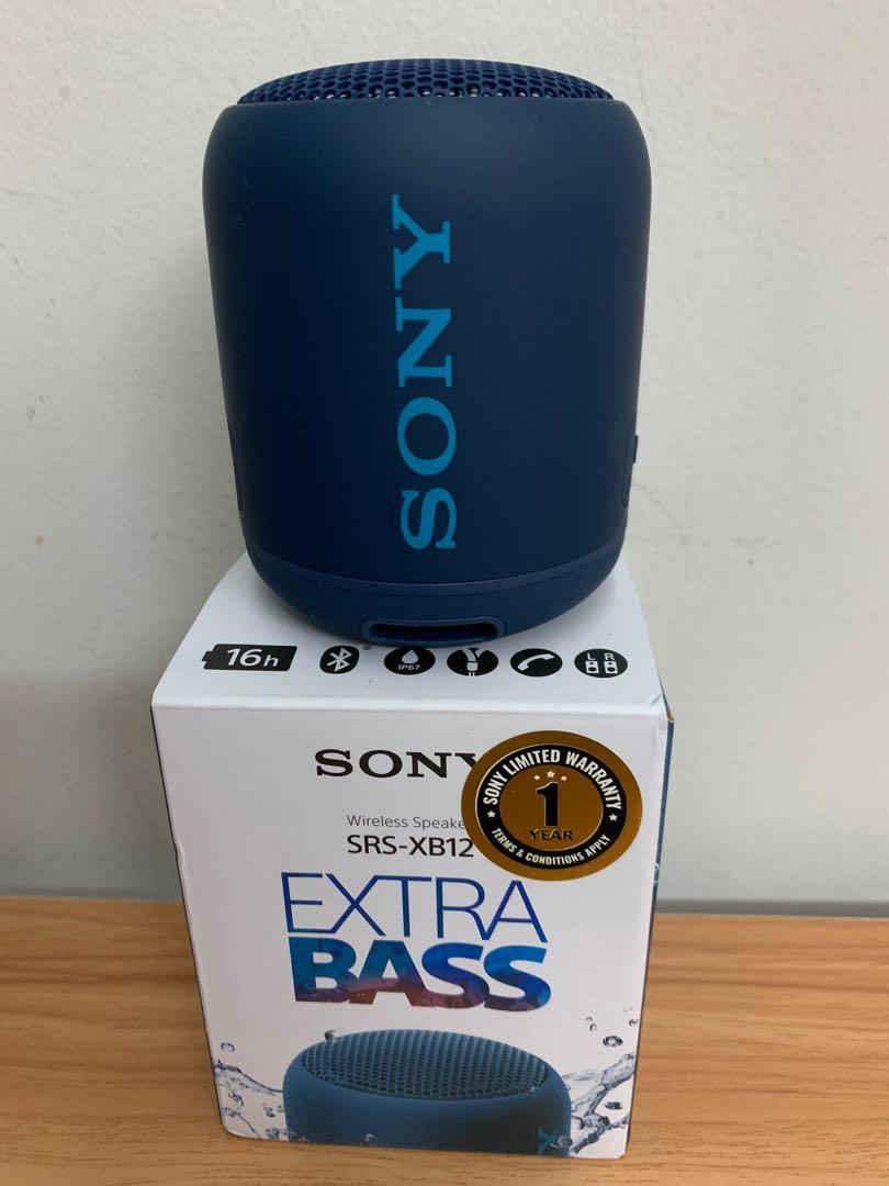 Sony SRSXB12 Extra Bass Portable Bluetooth Speaker (Original) 1 year