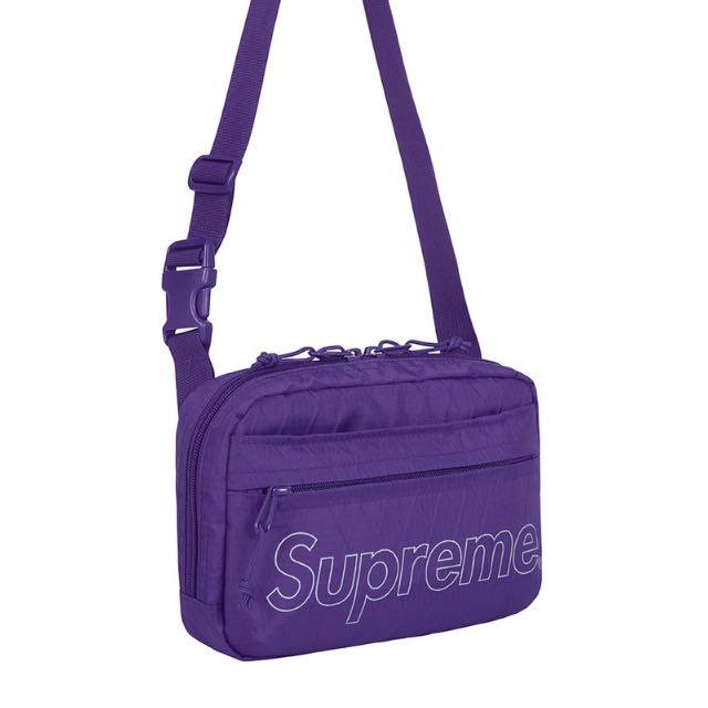 supreme shoulder bag fw18 purple