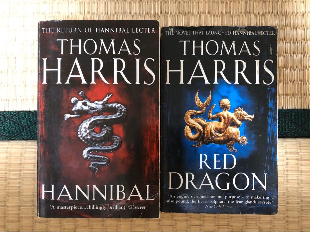 Thomas Harris Books Set Hannibal Red Dragon Books
