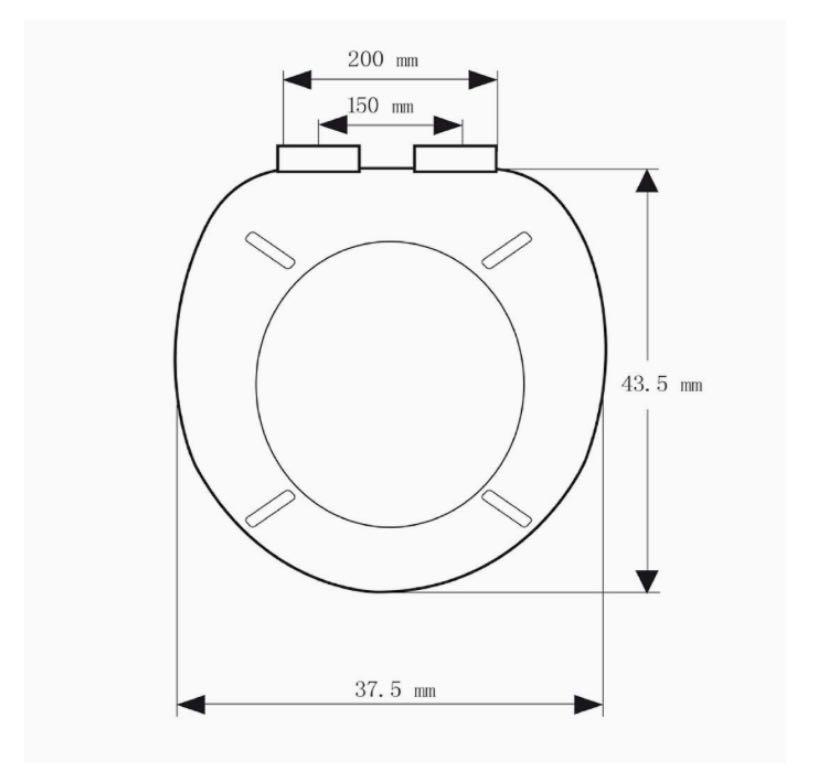 NEW Toilet seat with silent lowering mechanism (new in box), Furniture