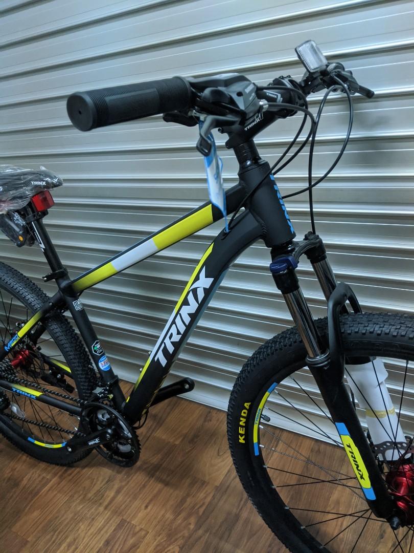 Trinx M500 Elite Mountain Bike 27.5" (Black/Yellow), Sports Equipment