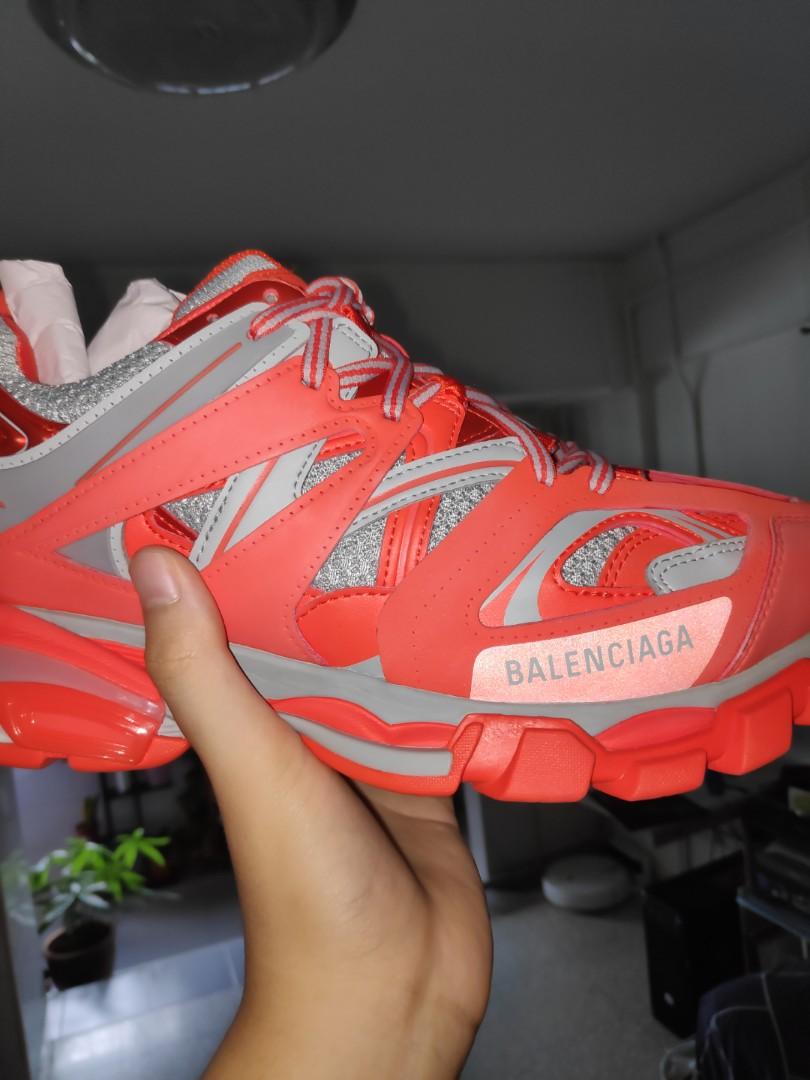 Balenciaga track trainer orange grey clearance
