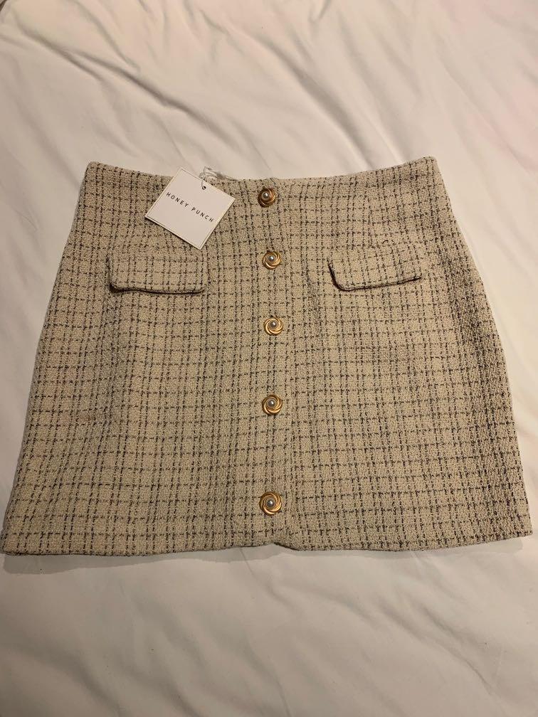 Honey Punch Tweed Skirt, Women's