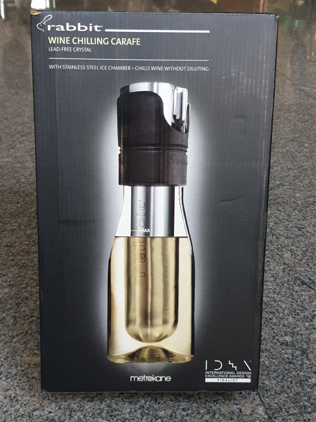 Rabbit Wine Chilling Carafe, Home Appliances, Kitchenware on Carousell